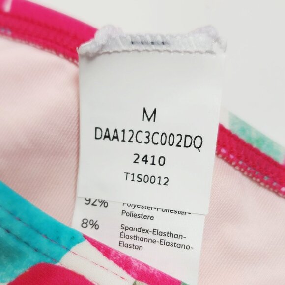 Two-Piece Red Wrap Bikini Top Floral Tie-Side Swimsuit Womens Cupshe Size M - Picture 2 of 6